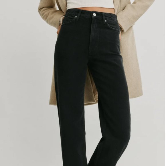 Reformation Black Wide Leg Jeans - Picture 4 of 5